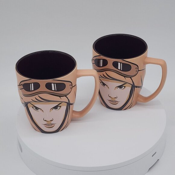 Disney Store Force Awakens Mug Star Wars Rey Skywalker Jedi Master Set of 2 - Picture 2 of 10